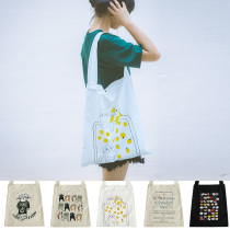 Rusu Liang original homemade cat shoulder large capacity portable canvas bag Japanese cute Korean hipster