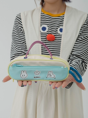 Милый кролик, вместительный и большой универсальный пенал для школьников, канцтовары, сумка-органайзер, коллекция 2023, новая коллекция