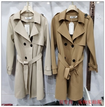 Xinyu Le 2006 counter windbreaker womens long style English temperament 2021 Autumn New Fashion coat