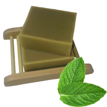 Printed rabbit Momo cold soap Handmade soap Mint bath soap