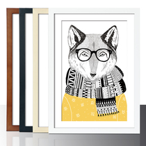 Studio with solid wood A4 A3 8K picture frame hanging wall simple children painting sketch framed frame custom wholesale