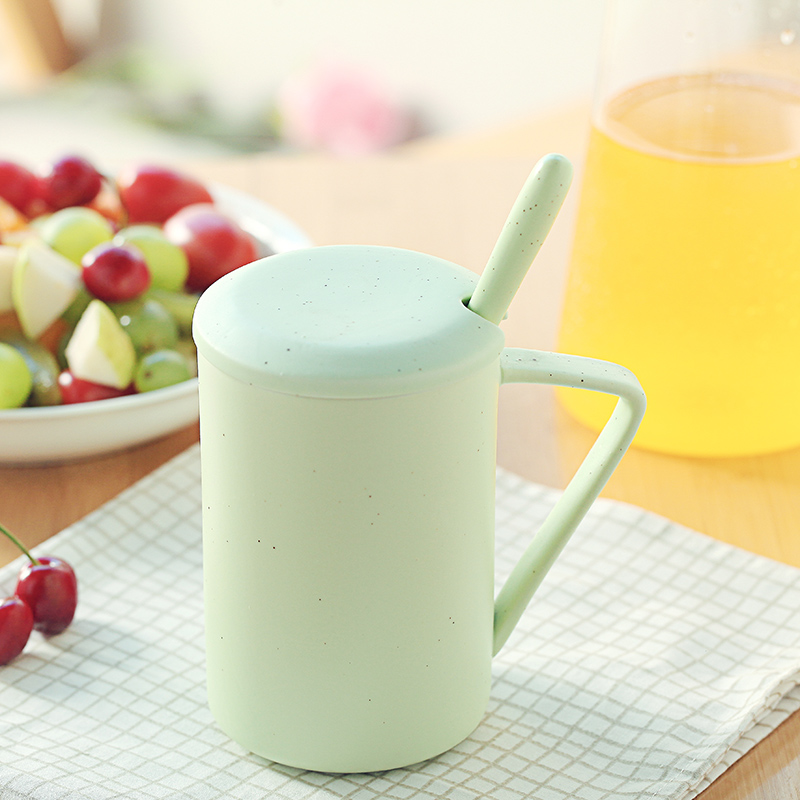 Original ceramic mug full Star coffee cup Creative water glass with lid spoon lovers personality Custom LOGO