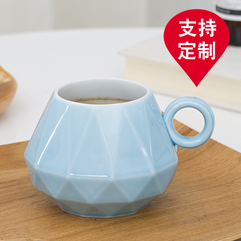 Original Diamond Ring Cup Ceramic Cup Mark Cup Mug Cup Creative Coffee Cup Diamond Lovers for the Cup