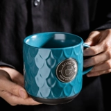 Бронзовая медаль керамическая чашка металлическая облегчение Mark Cup Cufe Cufe Cufe Custom Carving Adverting Cup Cup Cup Cup Print Print Logo