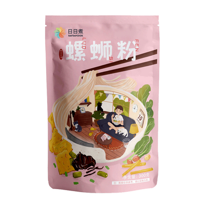 日日煮正宗柳州螺狮粉300g*3包