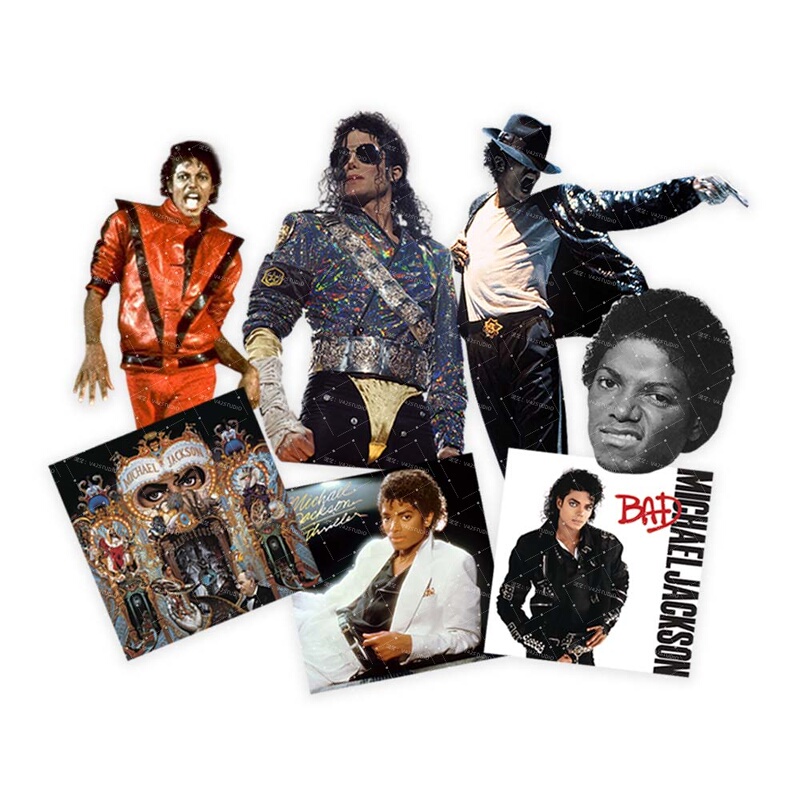 Michael Jackson Stickers, Michael Jackson LAOSHU Mj Stickers, European and American Celebrity Merchandise Michael Jackson Stickers, Michael Jackson LAOSHU Mj Stickers, European and American Celebrity Merchandise