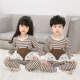 Đồ lót trẻ em nhiệt cho bé trai và bé gái bằng vải cotton mỏng mùa thu quần dài ở cổ áo thấp cổ áo lót trẻ em lớn