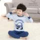 Đồ lót trẻ em nhiệt cho bé trai và bé gái bằng vải cotton mỏng mùa thu quần dài ở cổ áo thấp cổ áo lót trẻ em lớn