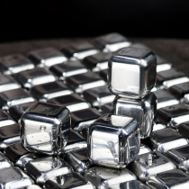 304 stainless steel ice cubes metal whiskey frozen steel ice particles tremble Sound ice wine Stone iron ice ice clip