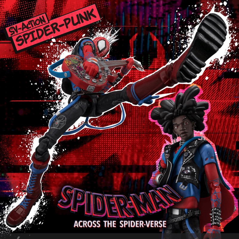 [in Stock] Qianzhi Lian Sv-Action Punk Spider-Man Hobie Brown Action Figure