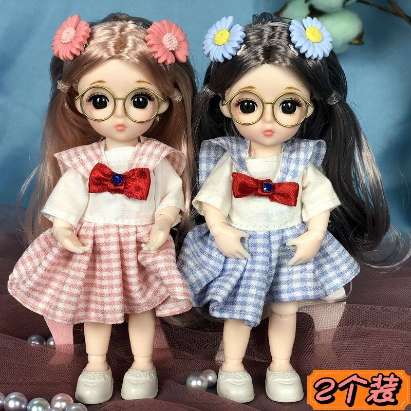 17 cm Little Princess Swap Suit Clothes Cute Children Toy Girl Birthday wedding dress Tong Le Barbie