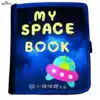 Starry Sky Montessori early education cloth book Picture book Handmade cloth book diy production my first material package book