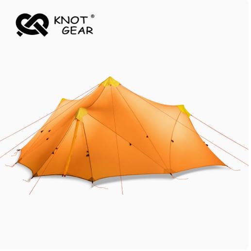 Knot Samsung Outdoor Camping Large Triangle Tower Pyramid Tent Lightweight Tent for Multi-Person Camping