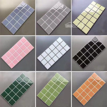 Nordic bread tiles colorful kitchen wall tiles 300x600 toilet pink blue green yellow plaid balcony tiles floor tiles