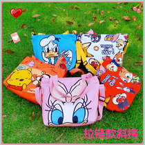 Childrens bag for men and women Han version fashion mommy bag inclined satchel 100 hitch cartoon canvas zipped casual hand carry bag