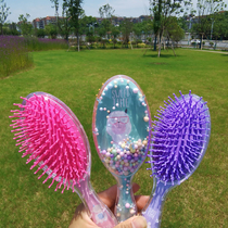 Japan-South Korea Cartoon Transparent Childrens Girls Combed Female Air Bag Comb Massage Comb Antistatic Cute Girls Roll Hair Comb