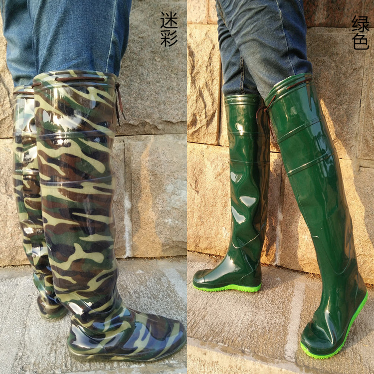 over the knee rubber boots