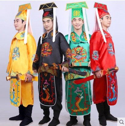 Drama Costume Opera Costume Ancient Costume Dynasty Mahan Acting Out Clothes Zhang Dragon Zhao Tiger Acting Out Of Costume Dress Mandarin Vest