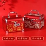 Коробочка для хранения для невесты, красное ювелирное украшение, красная коробка для хранения