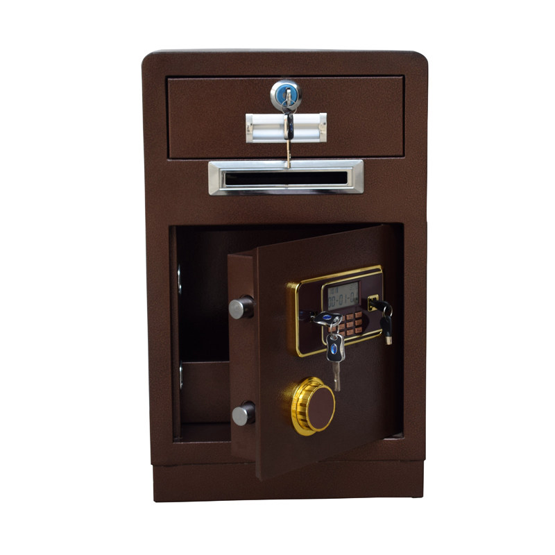 Coin Operated Safe 60 Household Mini Safe Box Supermarket Front