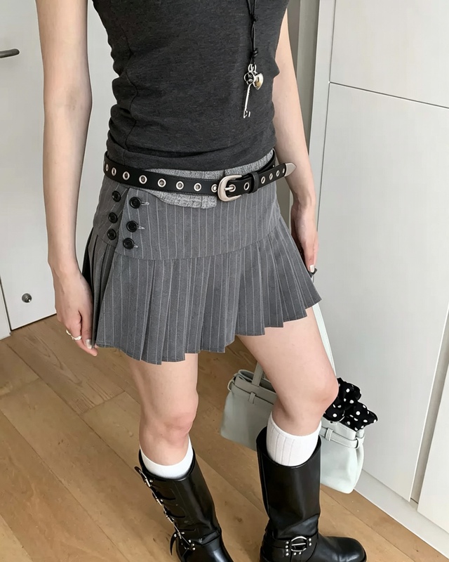 Korean Ins-Style Retro Genuine Leather Belt with Metal Buckle for Women, Versatile Decorative Belt Accessory with a High-End Feel