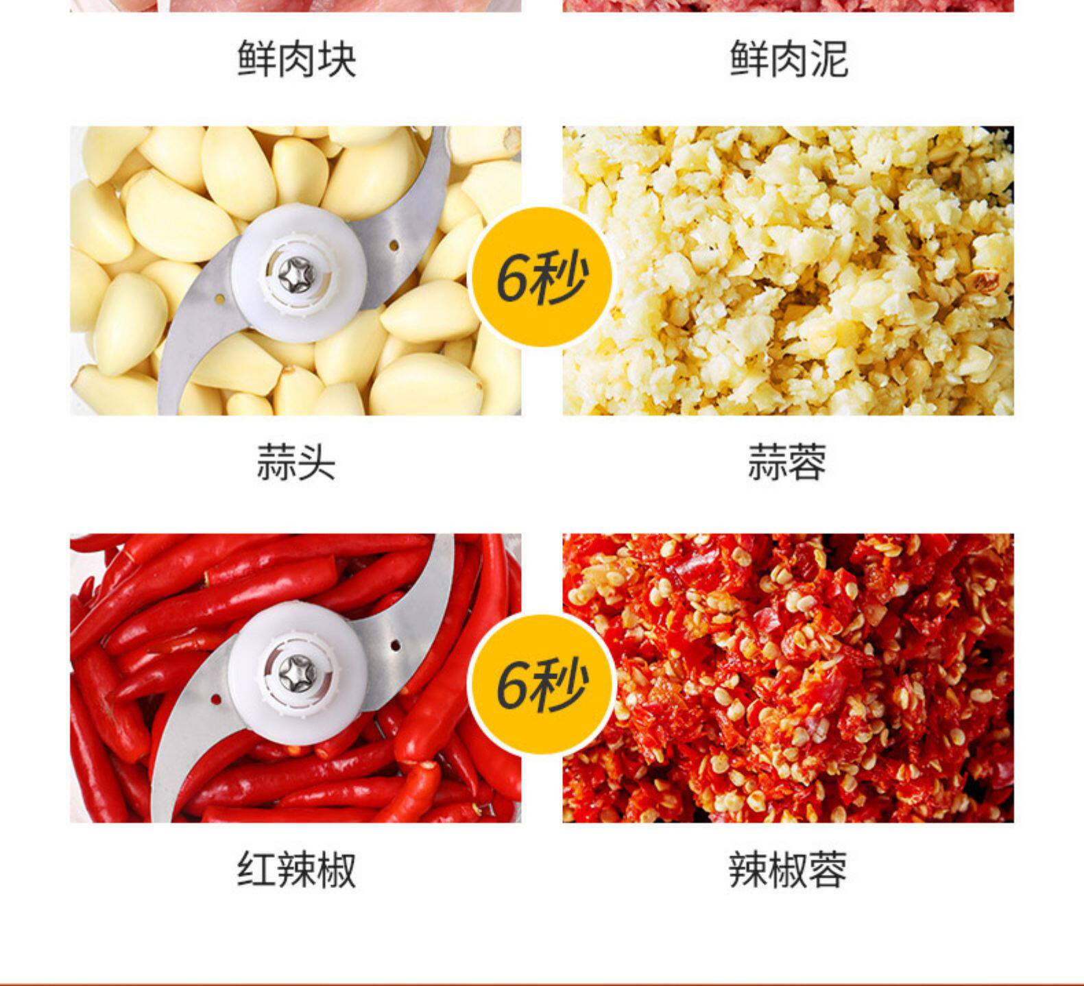 TCL 绞肉机 搅拌料理机 2斤大容量 图11