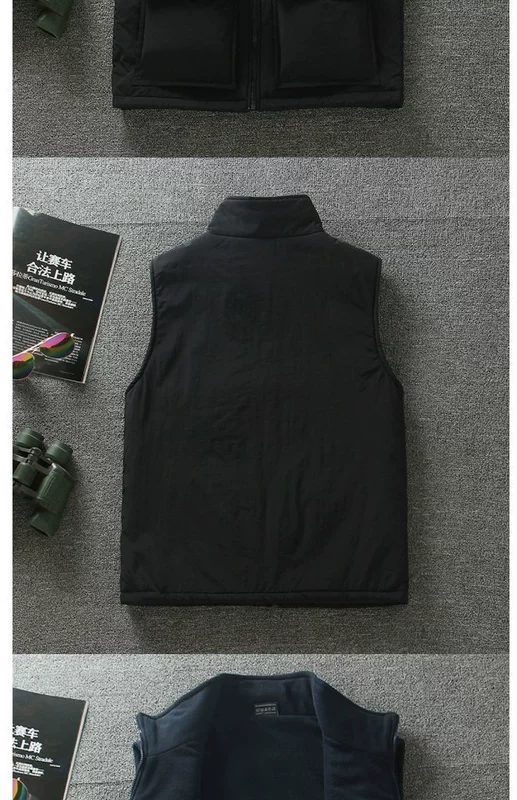 Mùa xuân 2017 thu đông nam nữ chụp ảnh áo khoác cotton đa năng áo phao cộng với nhung ấm áp vest vest vest áo chi lê