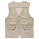 Trung niên xuân và mùa thu ngoài trời nhiều túi nam cotton thoáng khí vest vest vai câu cá phóng viên vest vest