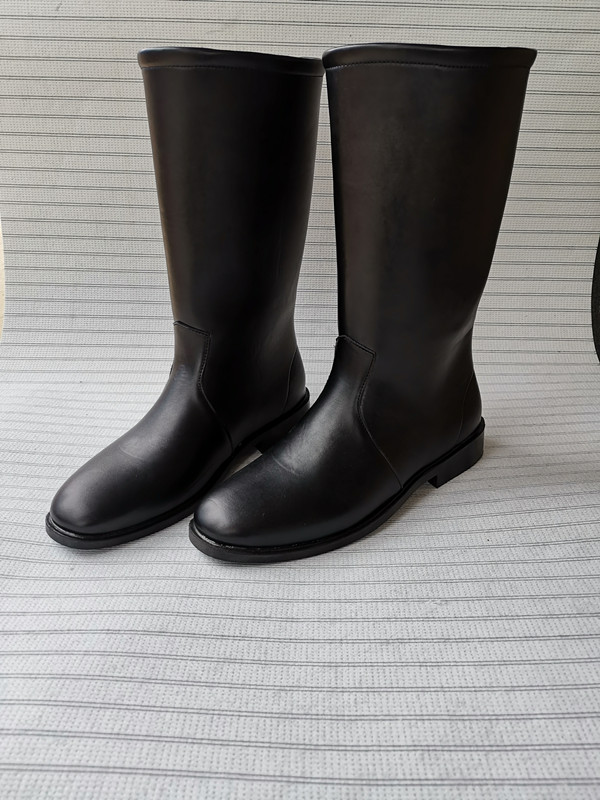 High boots men's and women's riding boots equestrian boots flag-raising class boots flag-raising boots British riding boots plus cotton performance boots