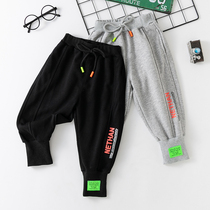 Spring Autumn Clothing Children Sports Pants Boy Pants Girl Pants Girl Autumn Long Pants Small Children Pure Cotton Sweatpants Baby Casual Pants