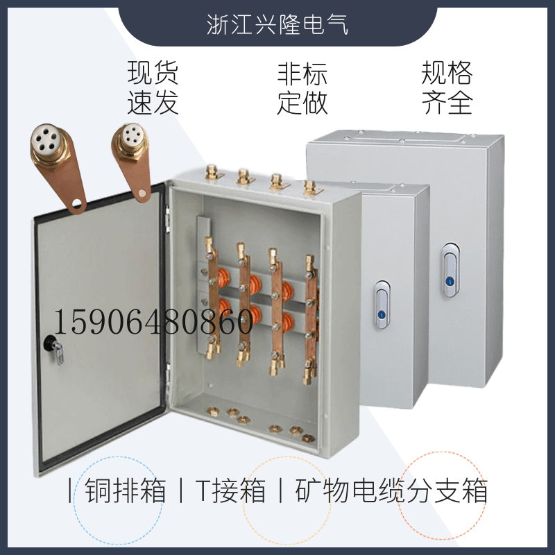 IKV Minerals Insulation Cable Branch Box Copper Bar type T-connected conversion box JXT1 Cable wiring terminal triage box