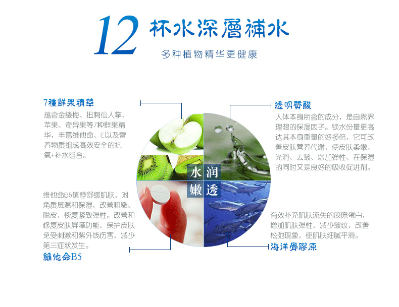 [Ưu đãi đặc biệt mua 5 tặng 1] Choi Fung dòng 12 ly gel dưỡng ẩm dạng nước 150ml kem làm sáng ẩm - Kem dưỡng da kem dưỡng hatomugi