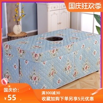 New fire table cover electric fire cover thick fire cover electric furnace cover rectangular opening winter electric furnace cover