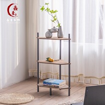 Retro Corner Shelving Wall Angle Dismantling And Containing Shelf Minuscuit Small Family Corner Swing Piece Decorative Flower Shelf