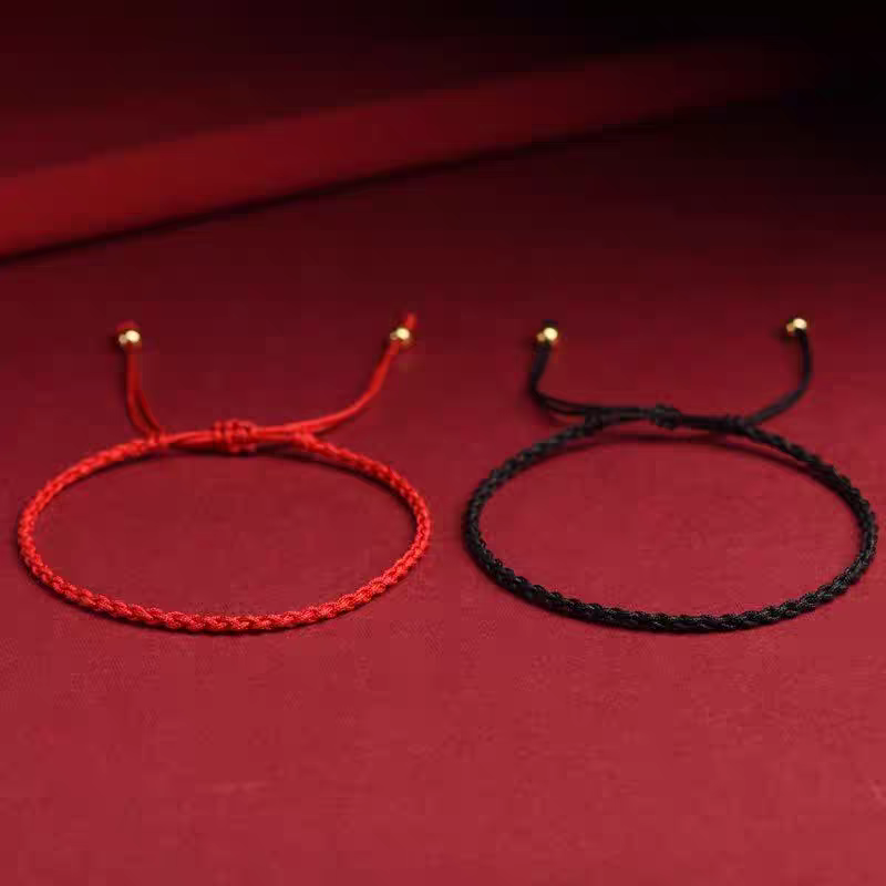Red String Bracelet, Thin Style, Simple Woven, Adjustable, Couple's Ins-Style Red String for Good Luck, Suitable for Girls Red String Bracelet, Thin Style, Simple Woven, Adjustable, Couple's Ins-Style Red String for Good Luck, Suitable for Girls