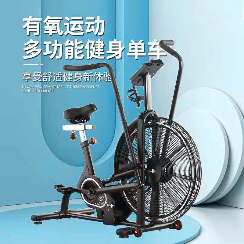 Commercial Wind Resistance Dynamic Magnetic Control Bike Vertical Pedaling Fan Silent Bike Fitness Room Fitness Equipment Manufacturer