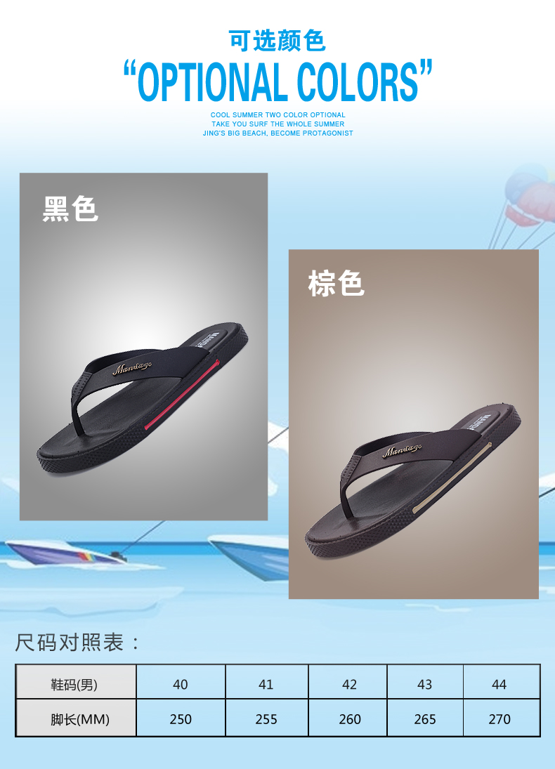 Mùa hè của nam giới flip-flops Beckham phòng tắm chống trượt của nam giới đất clip tấm cao su giày kéo mùa hè mang dép nhà dép bánh mì nam