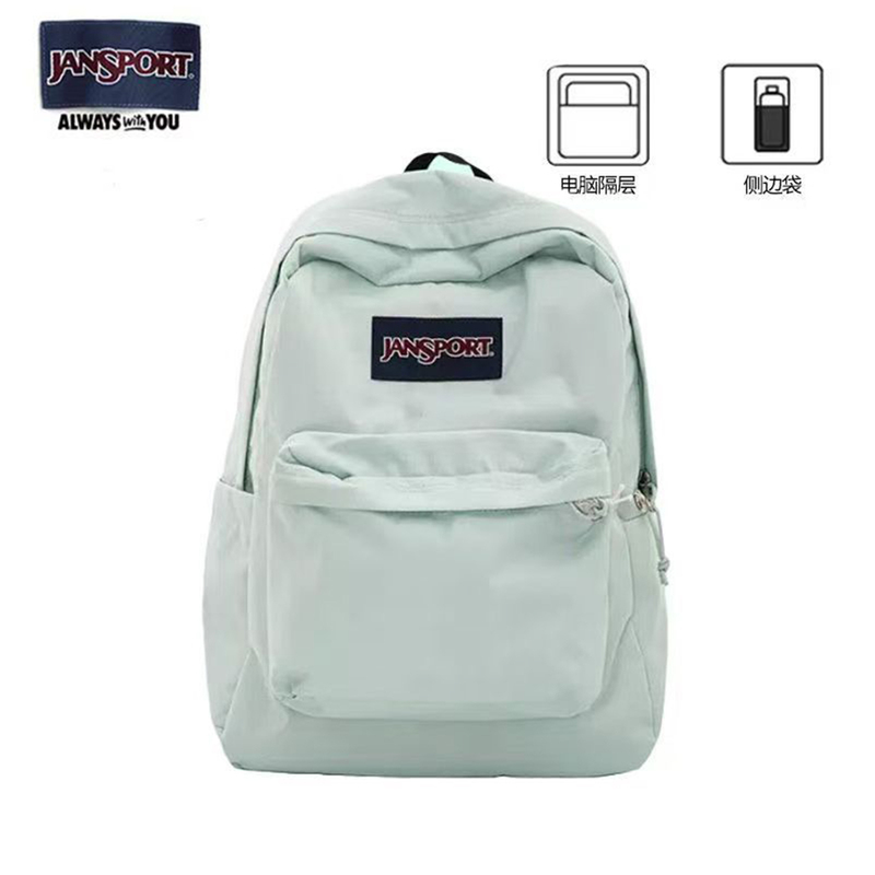Jansport Women's Bag 2026 New Model Jasper Couple's Same Style Backpack Student School Bag Trendy Casual Bag