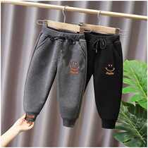 Children's clothing boys plus cashmere pants 2020 new baby sports casual pants padded children's cotton pants children's autumn and winter clothing