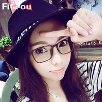 Retro Harajuku anti-blue light glasses frame female thin face ultra-light tr90 with myopia glasses frame male small frame BAO WEN eyes