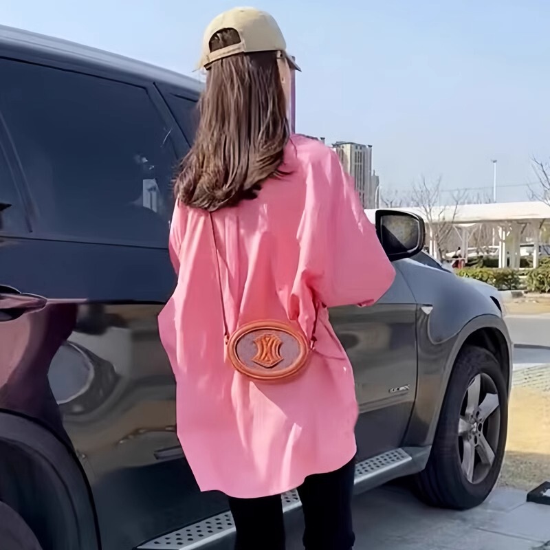 Early Spring Outfit: High-End Pink Shirt for Women, 2026 New Style, Long-Sleeve Shirt for Petite Women, Unique Design