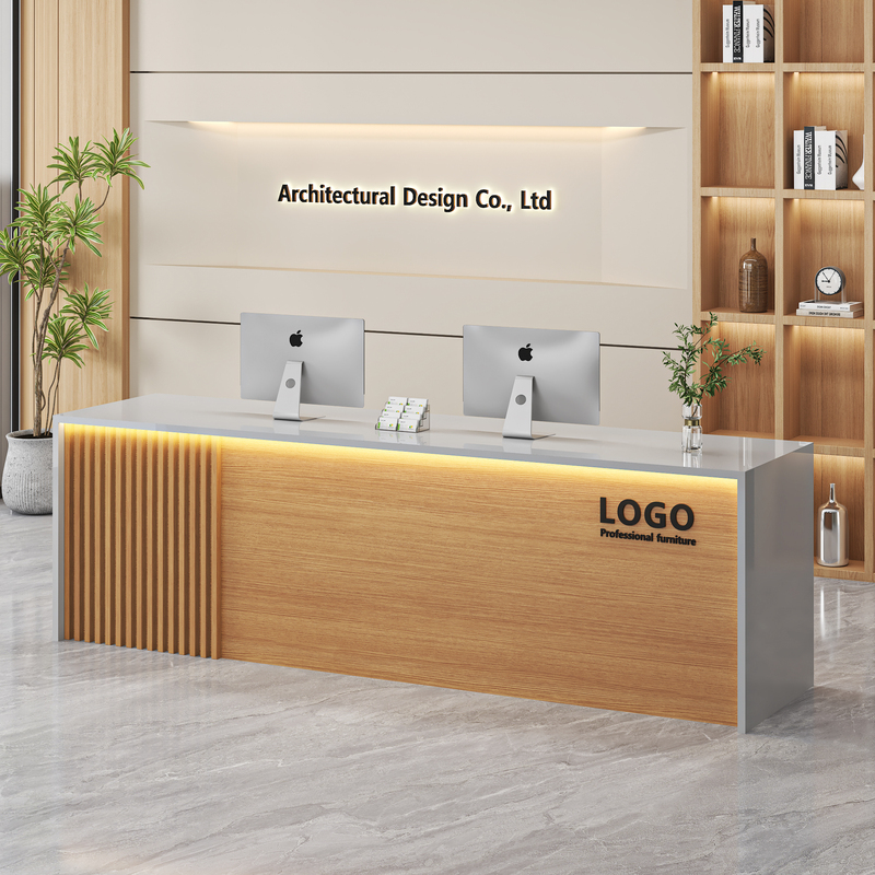 Front Desk, Commercial Lobby Reception Desk, Real Estate Agency, Property Management, Hotel, Guesthouse, Cashier Counter, Light Luxury Milk Tea and Dining Counter Front Desk, Commercial Lobby Reception Desk, Real Estate Agency, Property Management, Hotel, Guesthouse, Cashier Counter, Light Luxury Milk Tea and Dining Counter