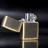 zippo Оригинальная мужская латунная ветрозащитная зажигалка на керосине