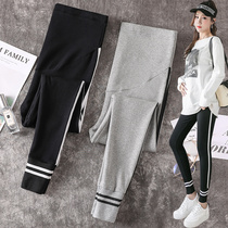 Maternity pants Spring and autumn wear pregnancy nine-point pants High waist support belly pants Spring pregnant women sweatpants summer leggings