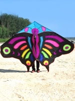 Qingyun Bird HD66 Weifang Butterfly Kite Wheel 3 метра 2,2 метра Большой черная бабочка для детей взрослой большой красный, желтый и синий фиолетовый цвет