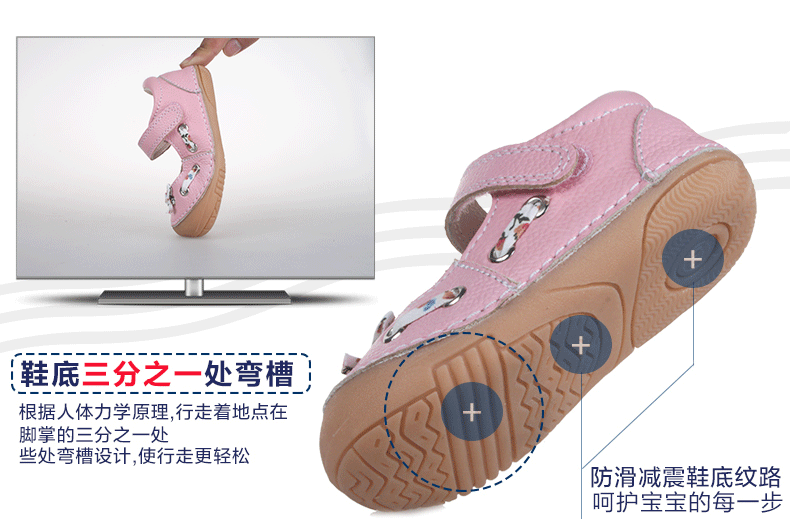 Chaussures enfants en cuir suture de voiture pour printemps - Ref 1039466 Image 14