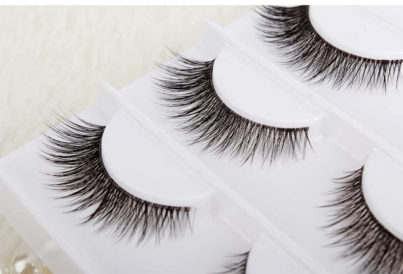 Tuyệt vời tự nhiên mô phỏng lông mi dày đuôi mắt cộng với hướng dẫn trang điểm nude dài 3D stereo lông mi giả mi giả gân trong