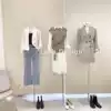 Model props Female half-body man Taiwan Korean version of the lead clothing store window display rack Full body high-end gold model rack