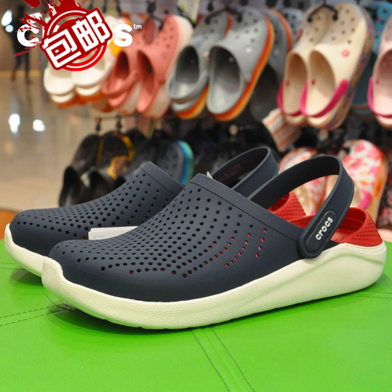 Klog Beach sandals holes thick soles anti-slippers large size slippers Klog men and women shoes couple shoes watertie shoes