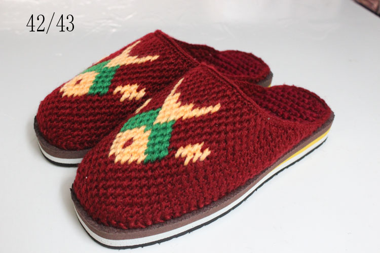 孺子牛鞋底批发免邮防滑耐磨儿童手工拖鞋棉鞋